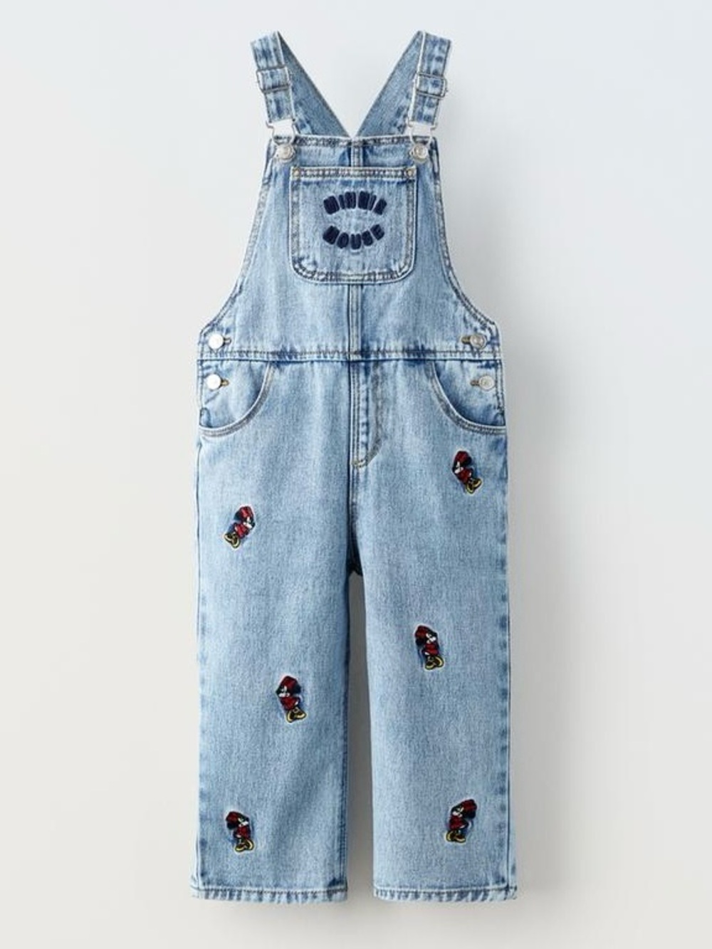 ZARA KIDS MINNIE MOUSE © DISNEY DENIM OVERALLS